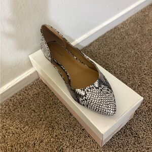 14th & Union - Nordstrom - Brown and white Snakeskin Flats